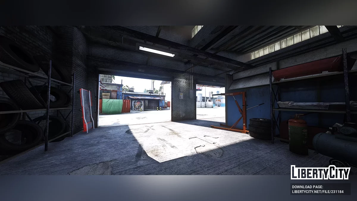 Рокер Касл Автомастерская Интерьер LS Customs / GTA 5