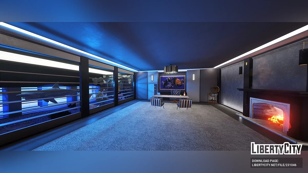 Секретная комната-база босса Бристоля на острове Элизиан / GTA 5