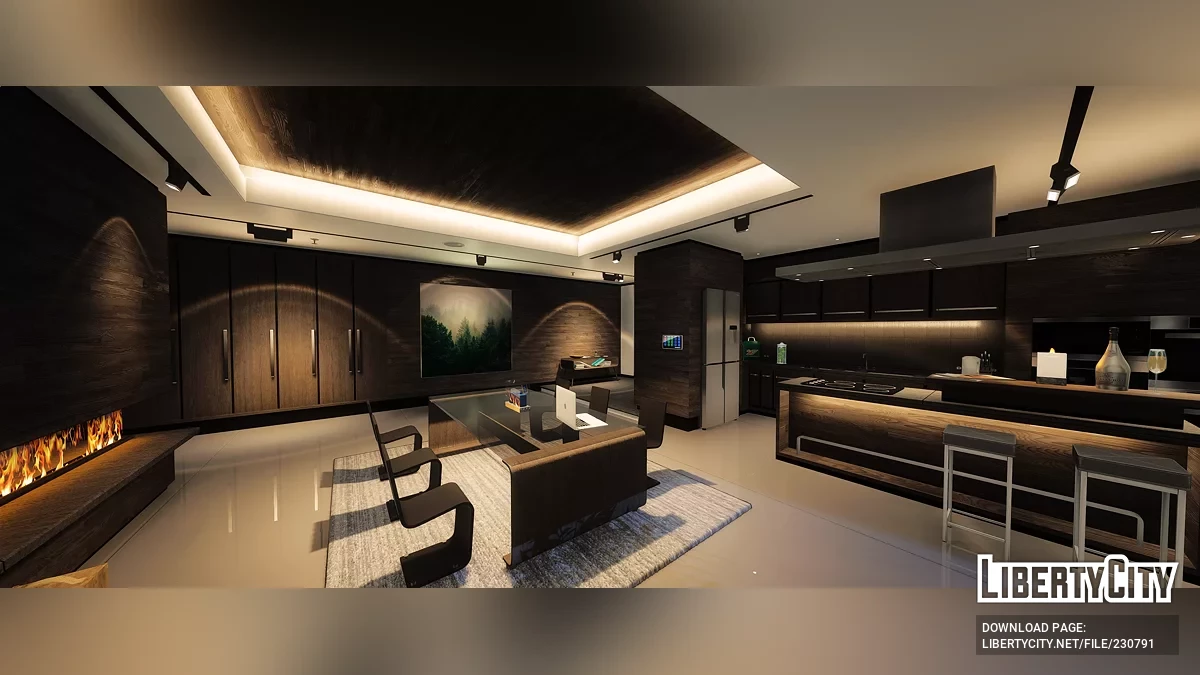 Современный деревянный дом / GTA 5