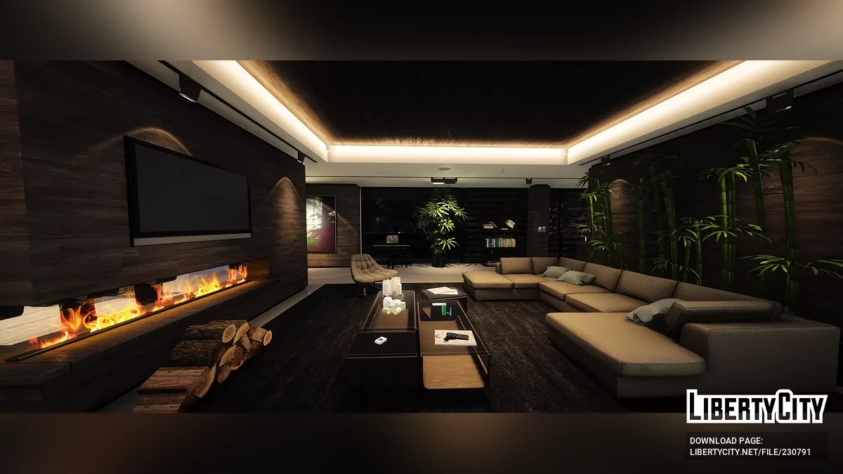 Современный деревянный дом / GTA 5