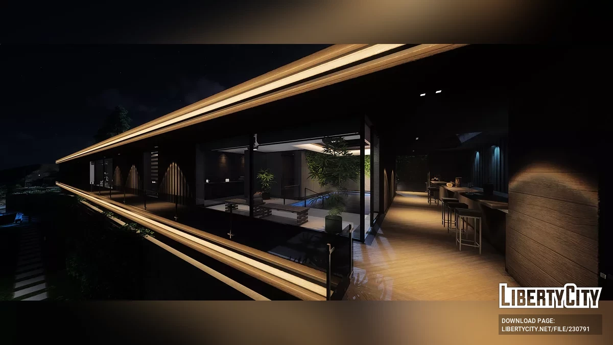 Современный деревянный дом / GTA 5