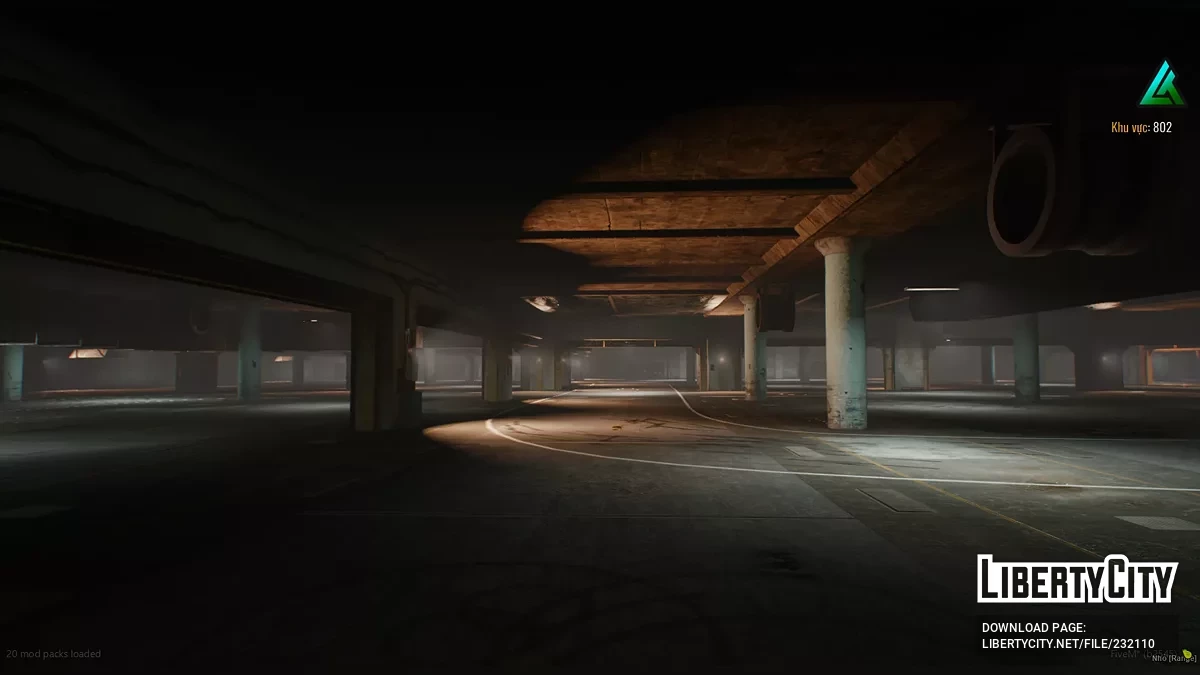 Интерьер парковки для автосходки / GTA 5