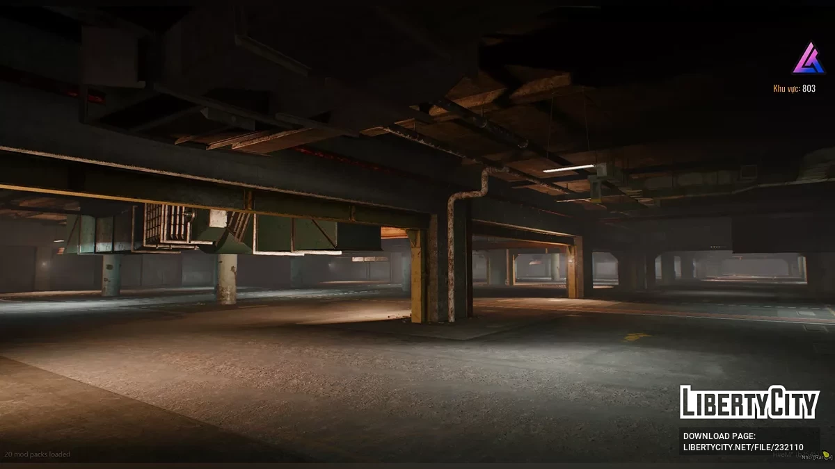 Интерьер парковки для автосходки / GTA 5
