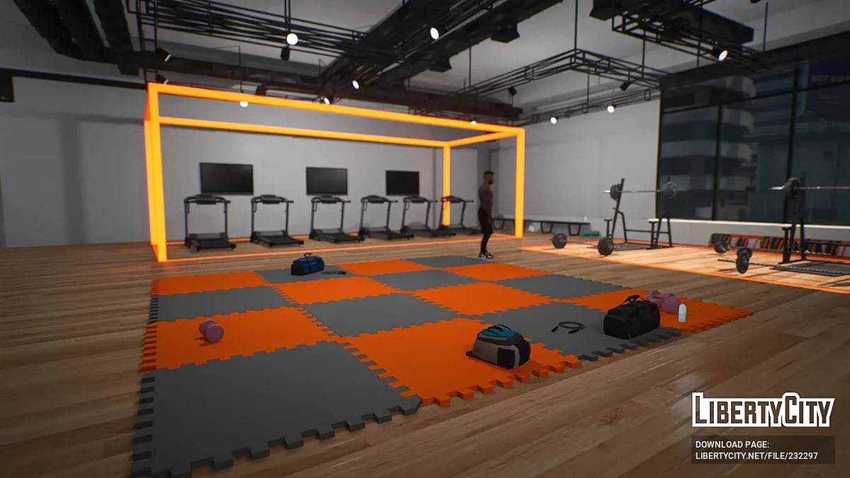 Открытый интерьер — Тренажёрный зал Pump & Run GYM V2 / GTA 5