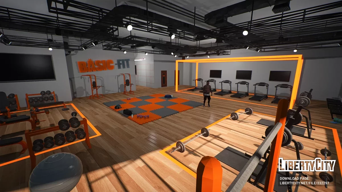 Открытый интерьер — Тренажёрный зал Pump & Run GYM V2 / GTA 5
