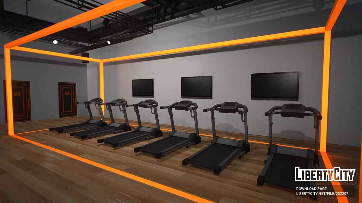 Открытый интерьер — Тренажёрный зал Pump & Run GYM V2 / GTA 5