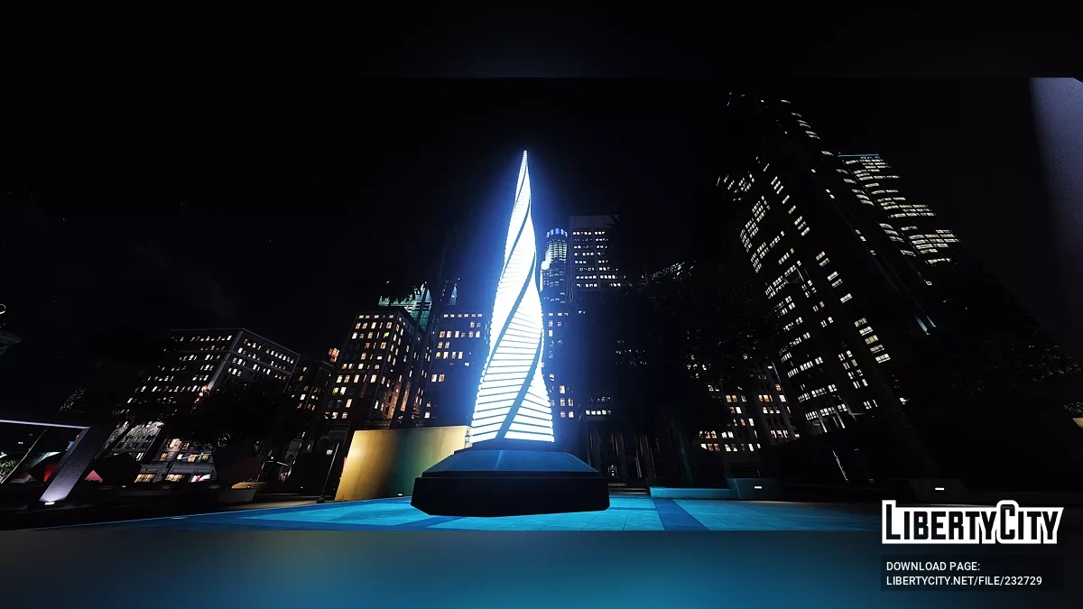 Рождественский монолит на площади Легиона / GTA 5