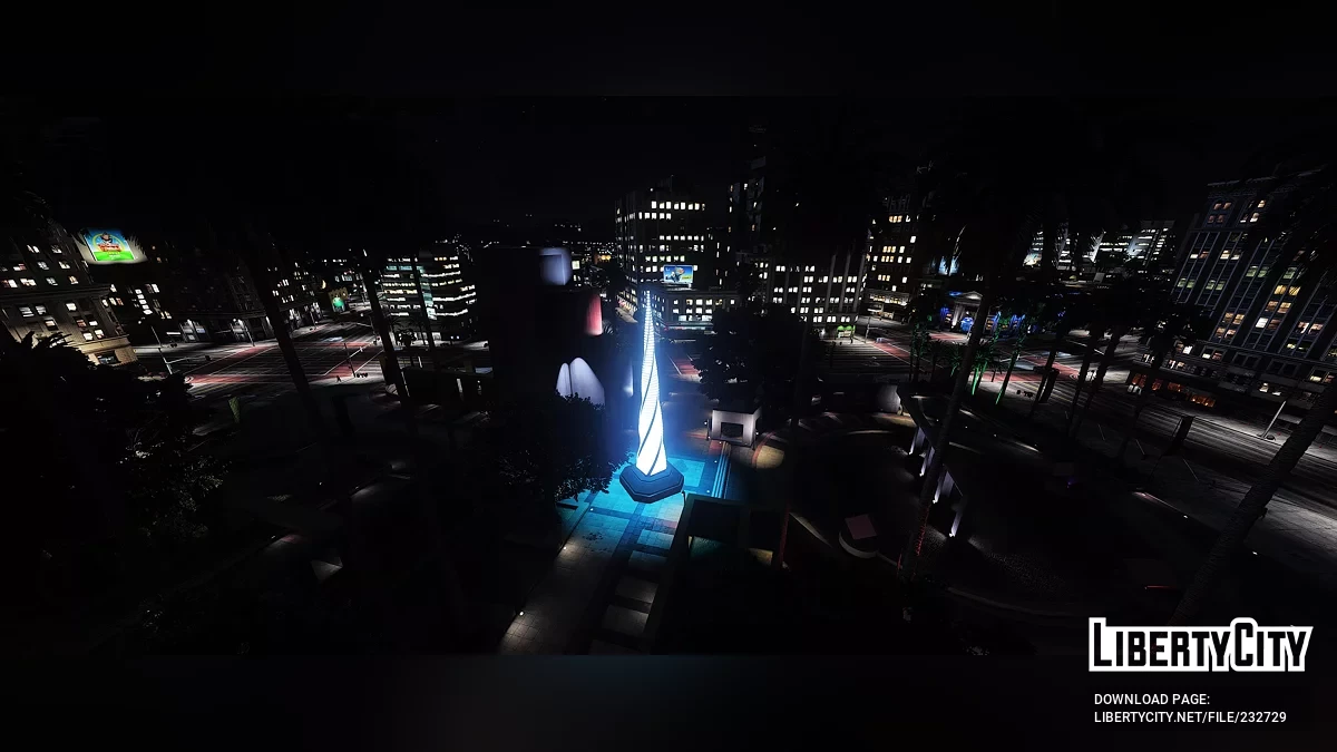 Рождественский монолит на площади Легиона / GTA 5