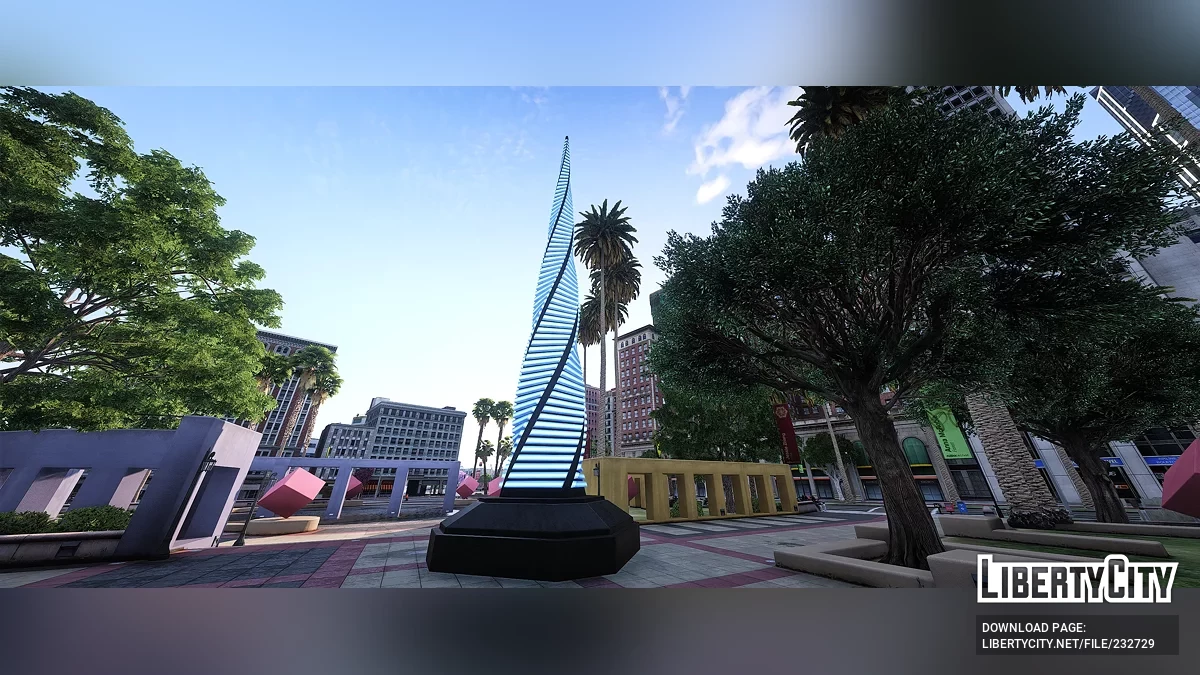 Рождественский монолит на площади Легиона / GTA 5