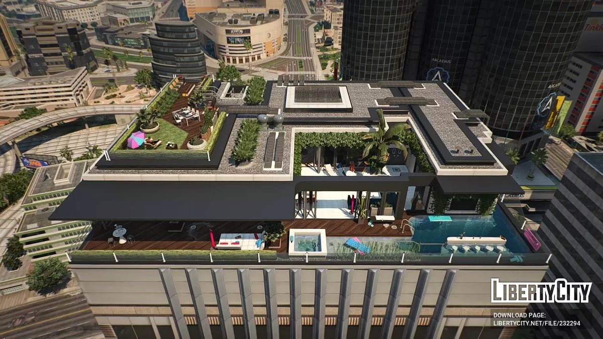 Улучшенный дизайнерский пентхаус с индивидуальным подходом и гаражом / GTA 5