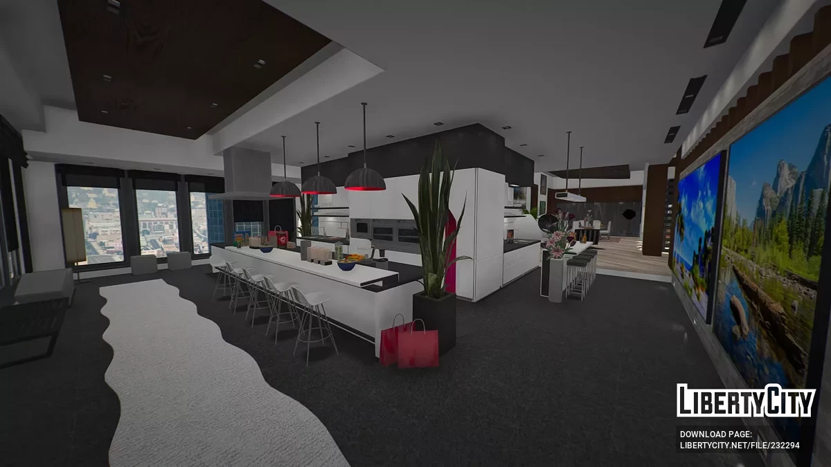 Улучшенный дизайнерский пентхаус с индивидуальным подходом и гаражом / GTA 5