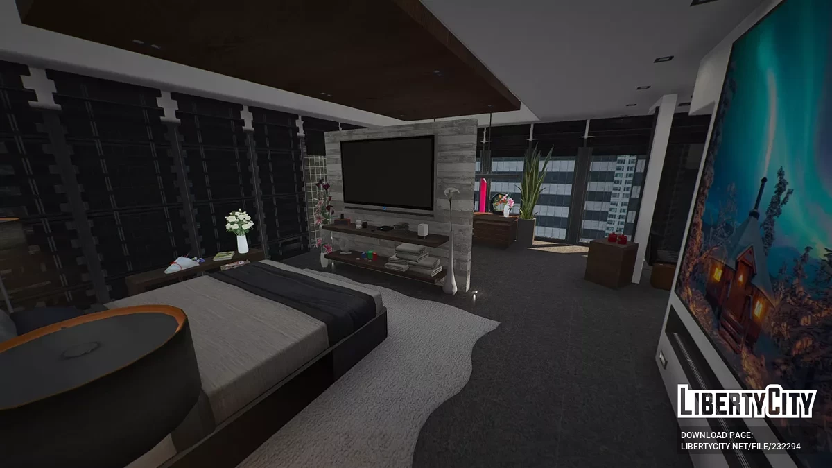 Улучшенный дизайнерский пентхаус с индивидуальным подходом и гаражом / GTA 5