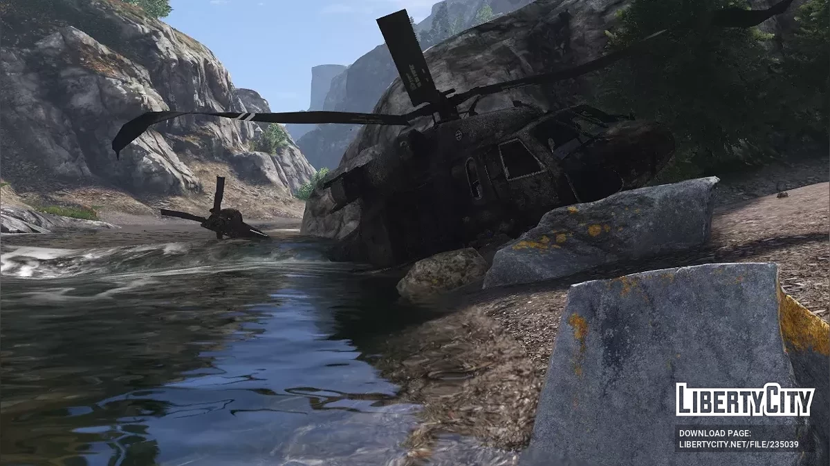 Crashed BlackHawk [YMAP / FiveM] / GTA 5