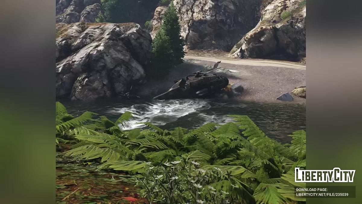 Crashed BlackHawk [YMAP / FiveM] / GTA 5