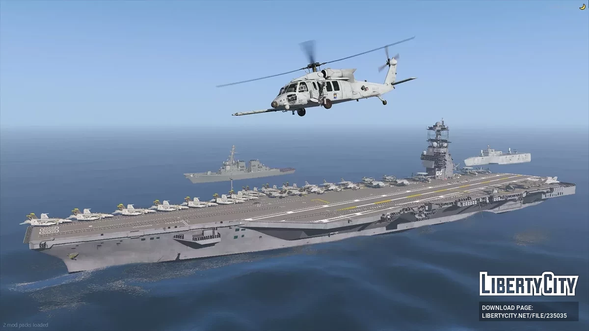 Флот USS Enterprise [Add-On SP / FiveM] 1.3 / GTA 5