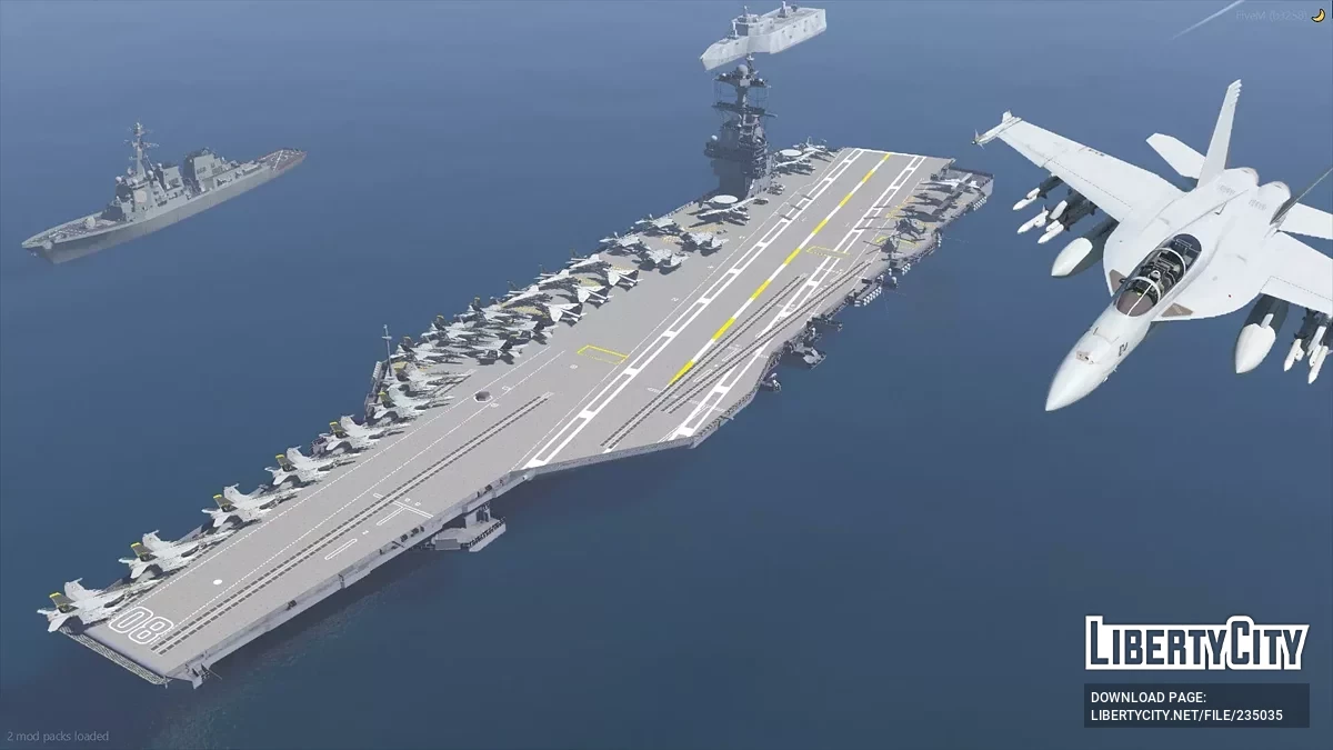 Флот USS Enterprise [Add-On SP / FiveM] 1.3 / GTA 5
