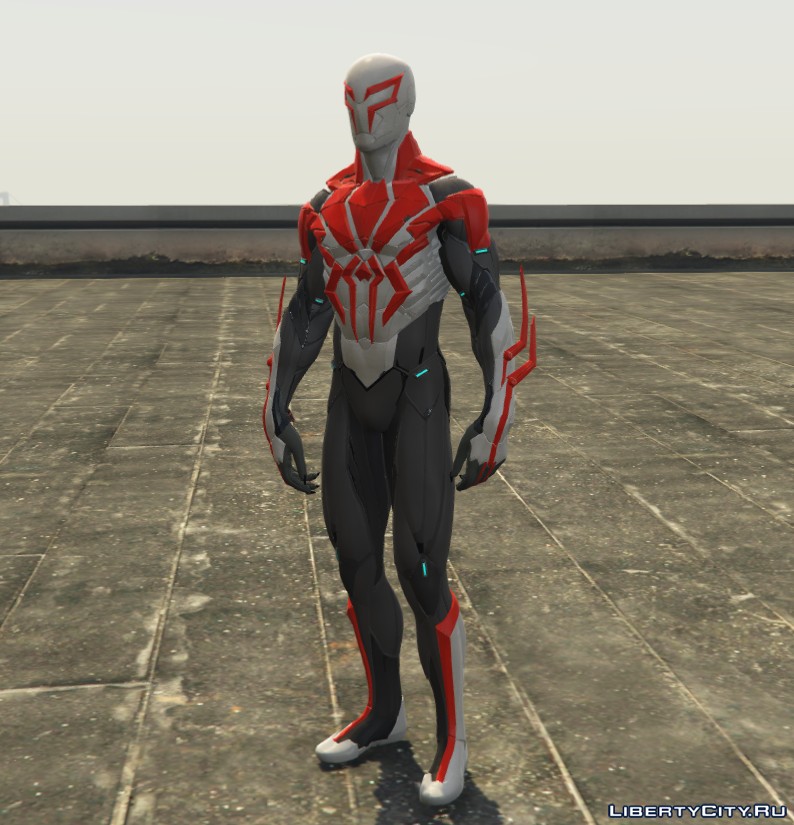 Download Spiderman 2099 in white suit (PS4) for GTA 5