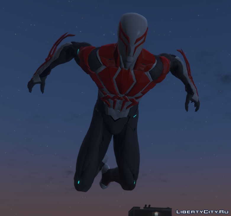 Download Spiderman 2099 in white suit (PS4) for GTA 5