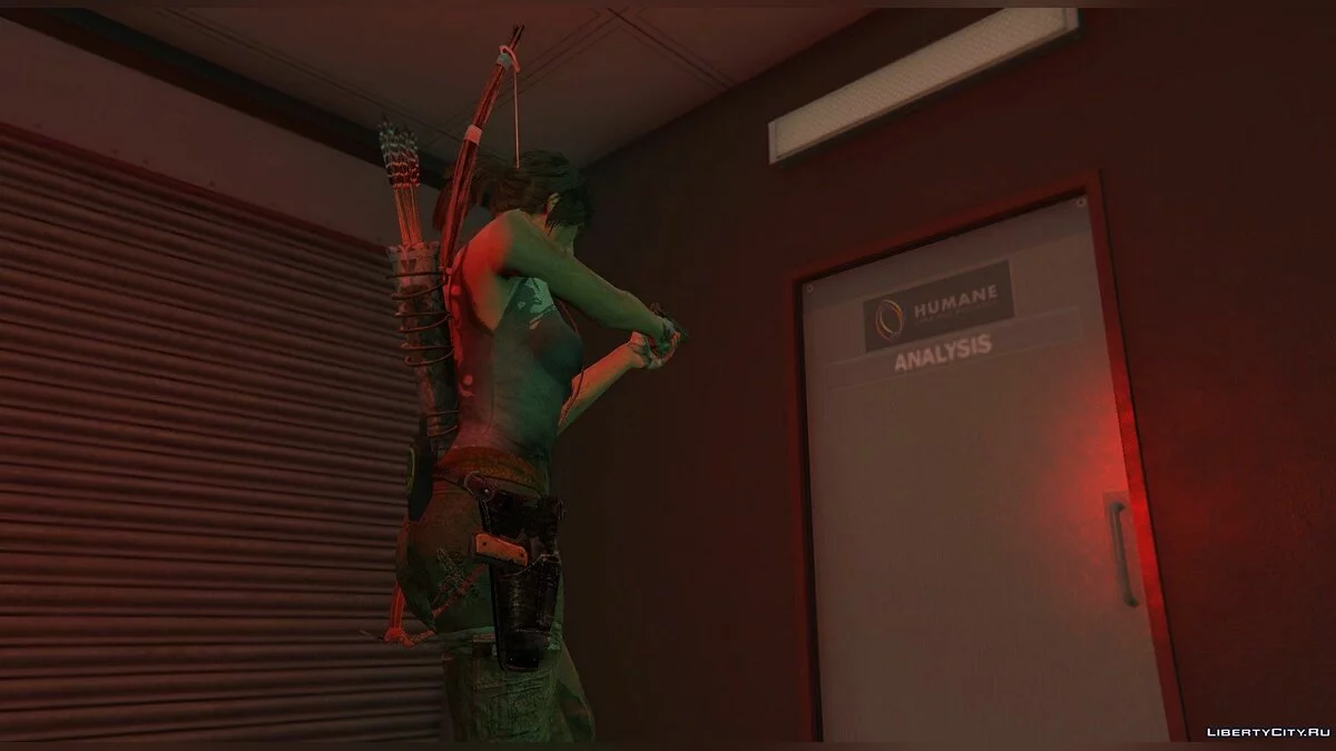 Tomb Raider Lara Croft Ped+ Real Head + Accessories v1.6 / GTA 5