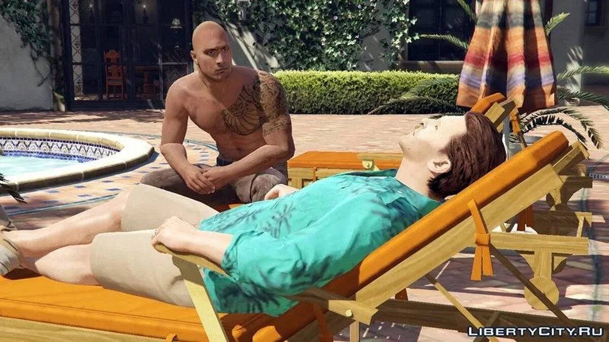 Dwayne Johnson and Michael Madsen [Player Mod] / GTA 5