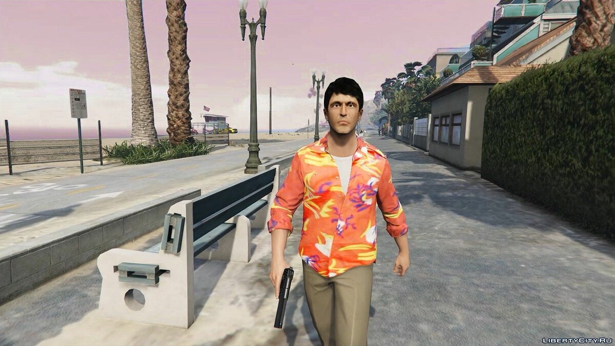 Скачать Tony Montana Player + Ped HD (Scarface) для GTA 5