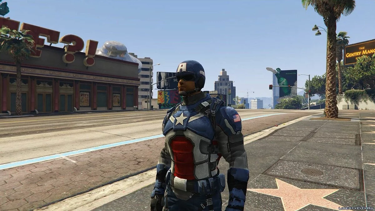 Captain America Modern Soldier + Shield [Add-On Ped] / GTA 5