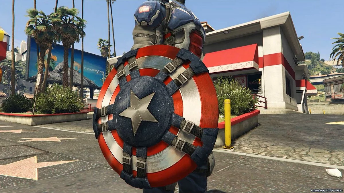 Captain America Modern Soldier + Shield [Add-On Ped] / GTA 5