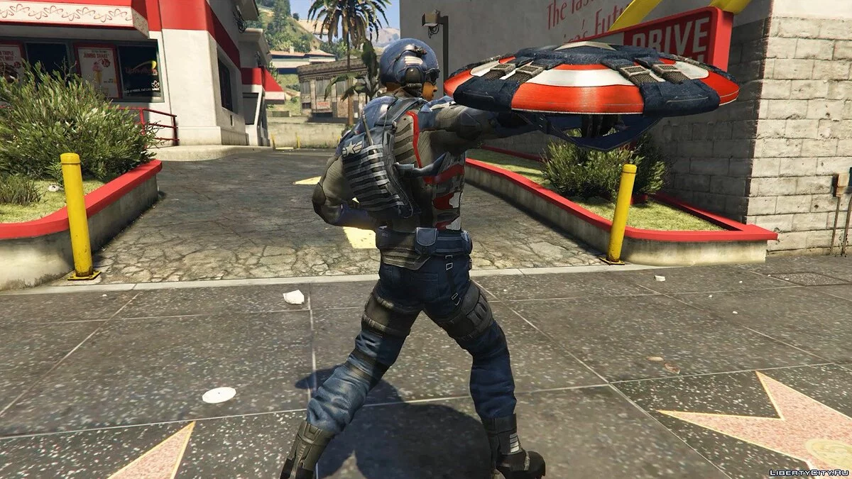 Captain America Modern Soldier + Shield [Add-On Ped] / GTA 5