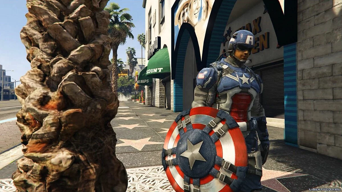 Captain America Modern Soldier + Shield [Add-On Ped] / GTA 5