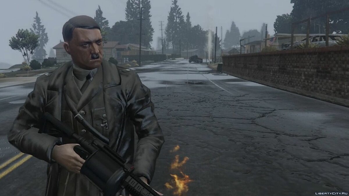 Скачать Adolf Hitler [Add-On Ped] v1.1 для GTA 5