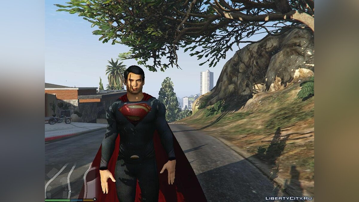 Скачать Superman (Man Of Steel) [Add-On Ped] для GTA 5