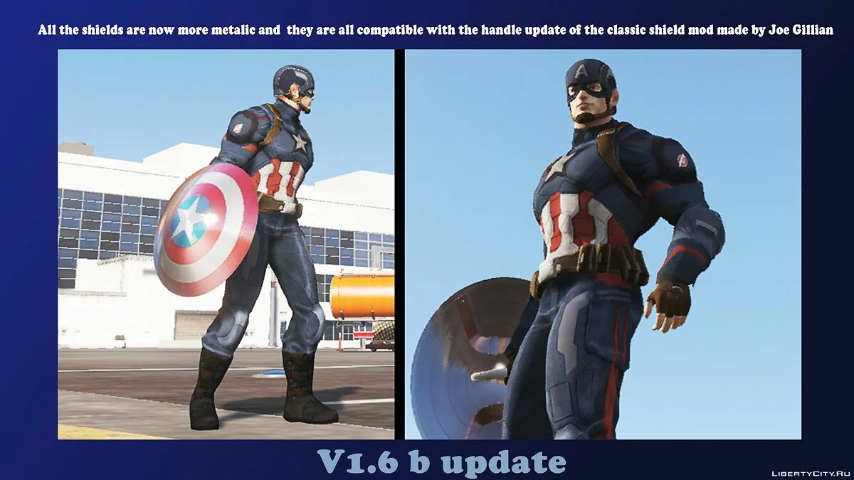 Captain America The Winter Soldier & Civil War Retexture 1.6b / GTA 5