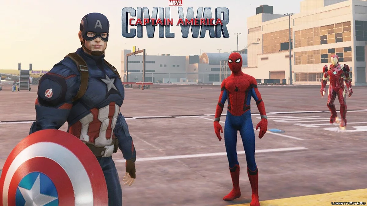 Captain America The Winter Soldier & Civil War Retexture 1.6b / GTA 5