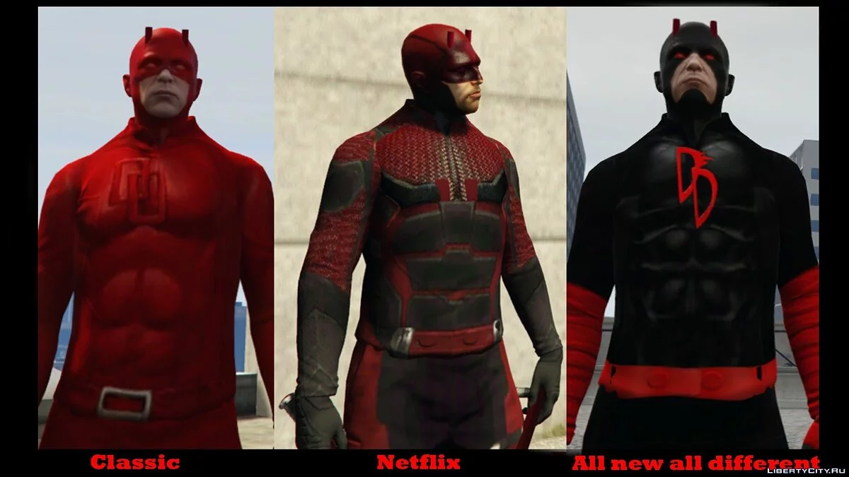 Daredevil 3 in 1 Pack + Dual wield Weapons 1.5 / GTA 5