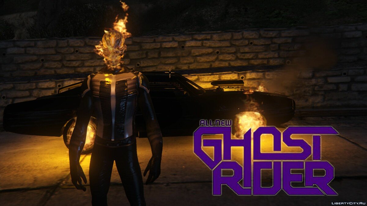 Скачать Ghost Rider (Robbie Reyes) [Agent of Shield season 4] 1.1 для GTA 5