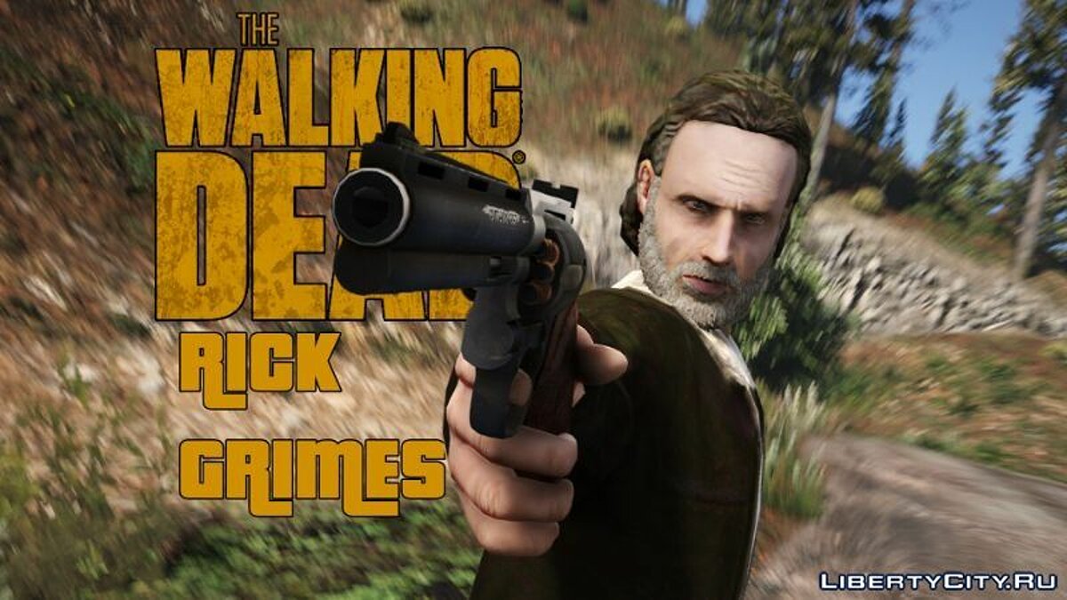 Скачать The Walking Dead - Rick Grimes [Ped Model] 6.0 для GTA 5