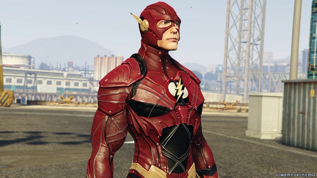 Скачать The Flash & SFX (Ezra Miller “Justice League” 2017) [Add-On /  Replace Ped] 2.0 для GTA 5