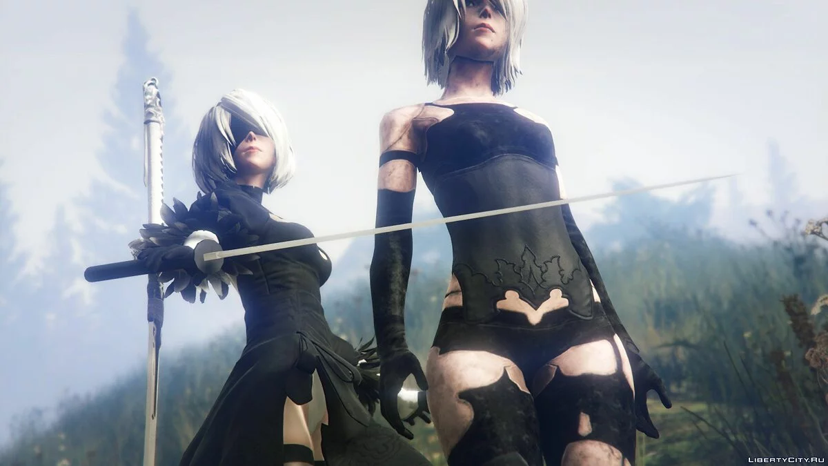 2B & A2 Nier:Automata [Add-On Ped / Replace] 1.0 / GTA 5