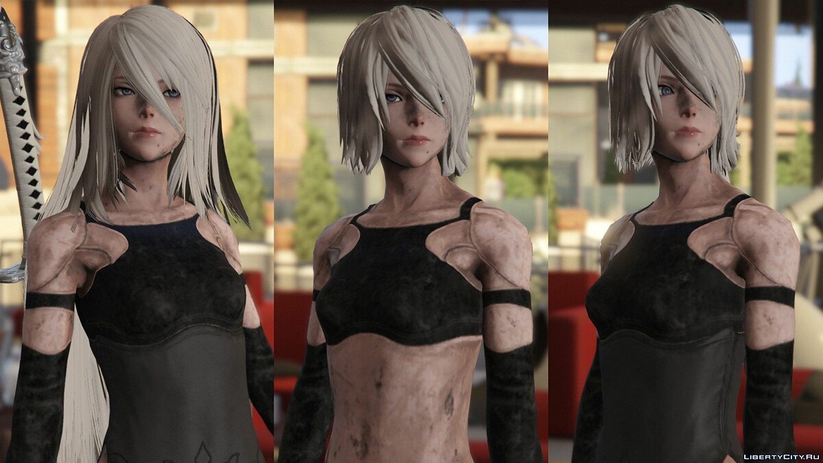 Скачать 2B & A2 Nier:Automata [Add-On Ped / Replace] 1.0 для GTA 5