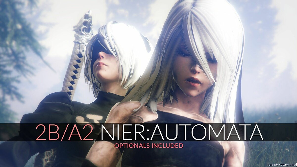 Скачать 2B & A2 Nier:Automata [Add-On Ped / Replace] 1.0 для GTA 5