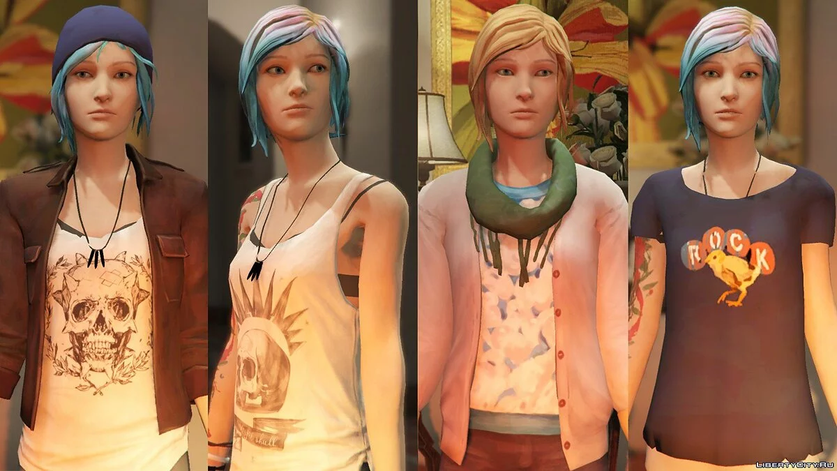 Max Caulfield & Chloe Price Life is Strange [Add-On Ped / Replace] 1.0 / GTA 5
