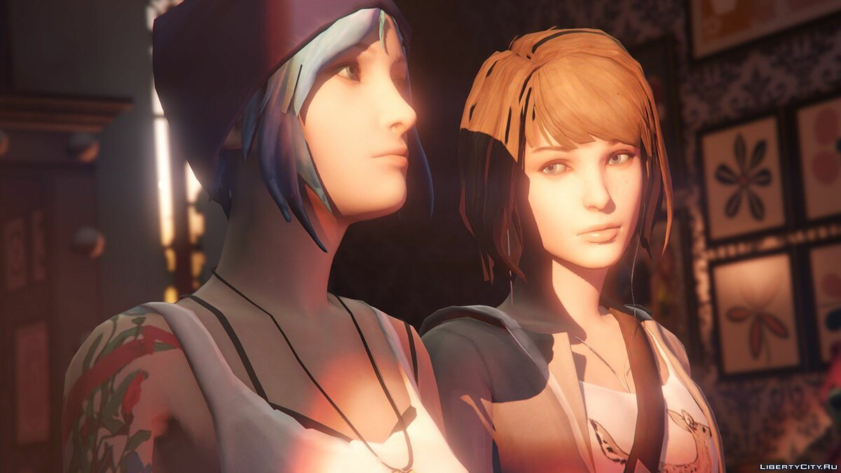 Скачать Max Caulfield & Chloe Price Life is Strange [Add-On Ped / Replace]  1.0 для GTA 5