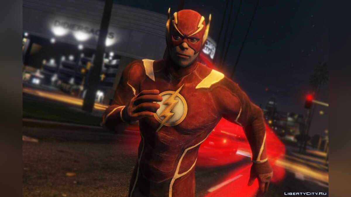 Скачать The Flash from Injustice 2 [Add-On Ped] для GTA 5