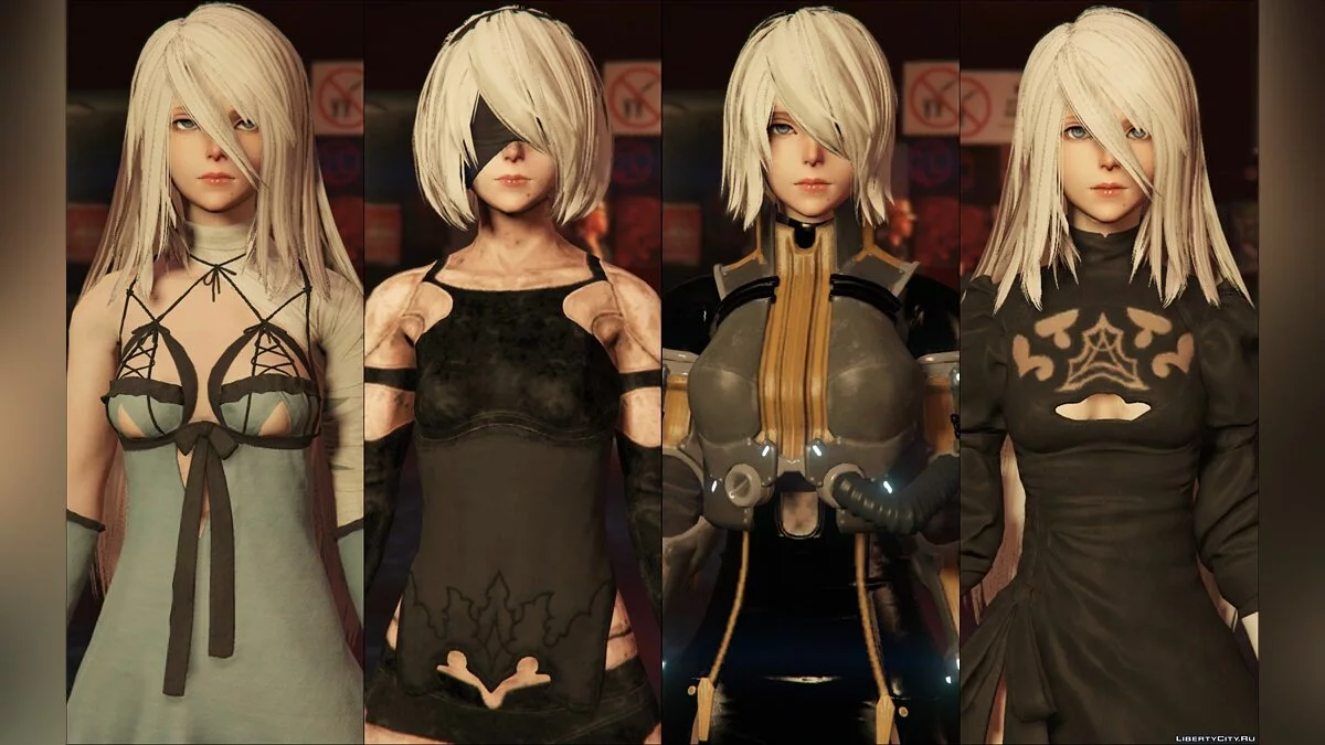 2B & A2 Nier Automata [Add-On Ped | Replace] v2.1 / GTA 5