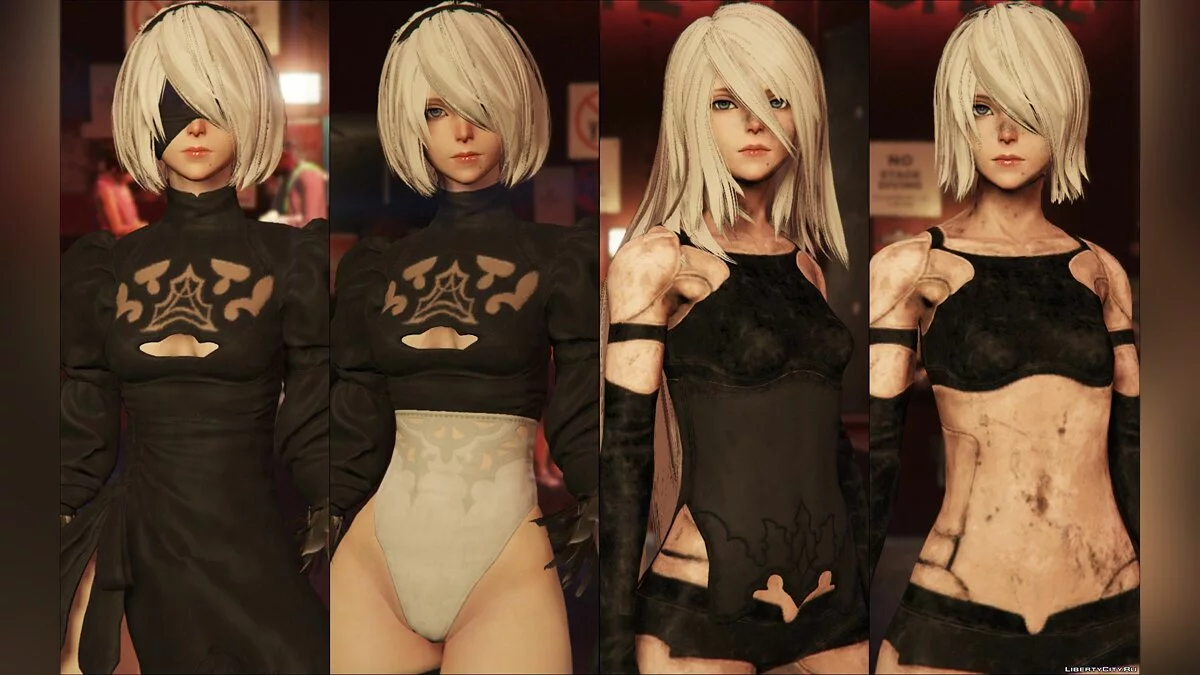 2B & A2 Nier Automata [Add-On Ped | Replace] v2.1 / GTA 5