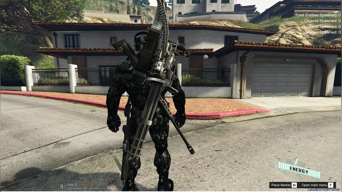 Скачать Crysis 2 NanoSuit Black-Hexed [Retexture] [2K] [Add-On] Final для  GTA 5