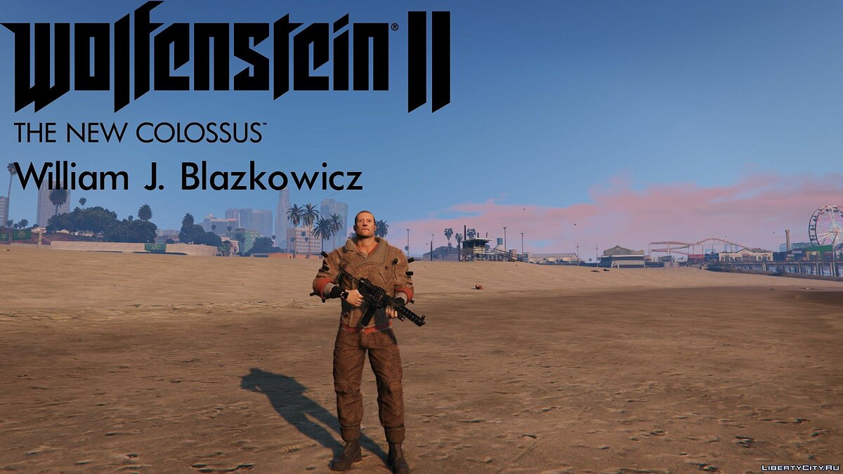 Скачать Wolfenstein II The New Colossus - William J. Blazkowicz для GTA 5