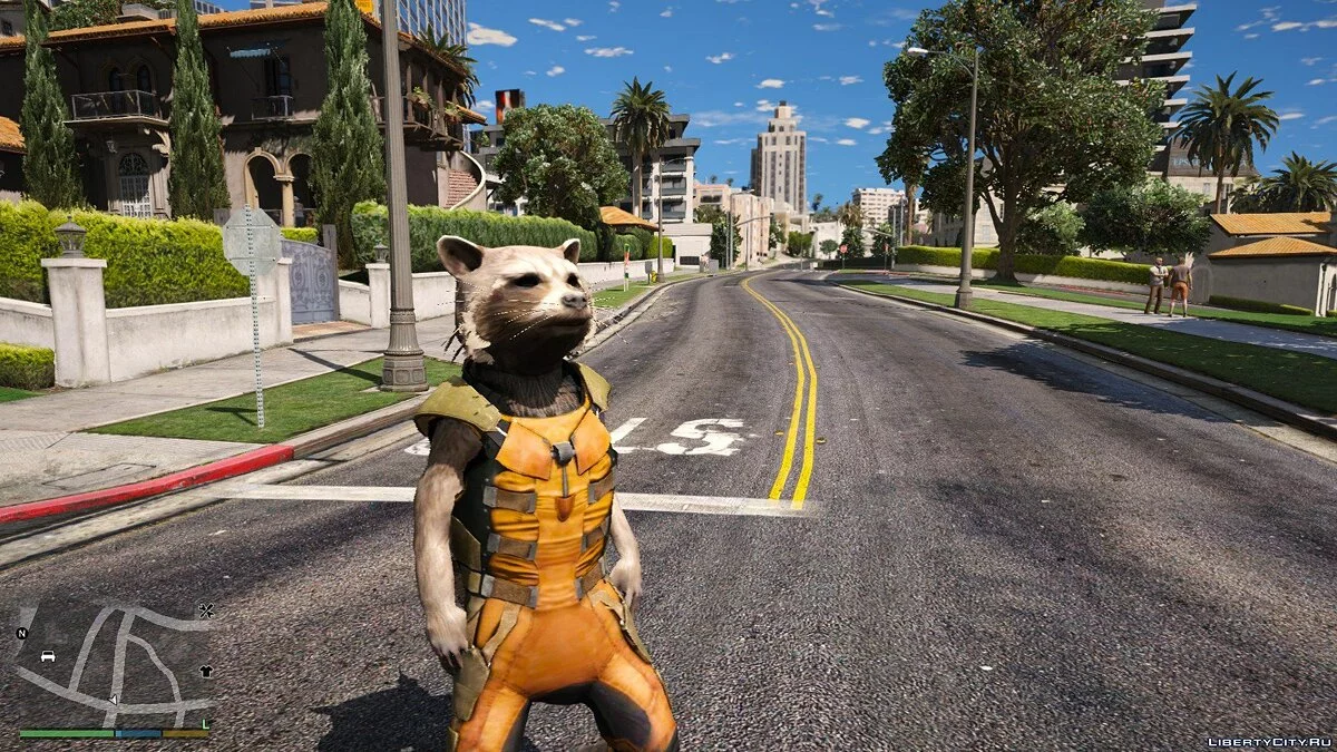 Rocket Raccoon from Guardians of the Galaxy - Big & smalls version [Add-On / Replace PED] 1.0 / GTA 5