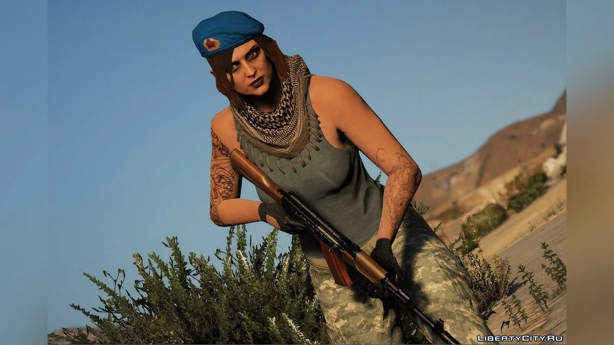 ВДВ Soviet Beret For MP FemaleMale 1.0 / GTA 5