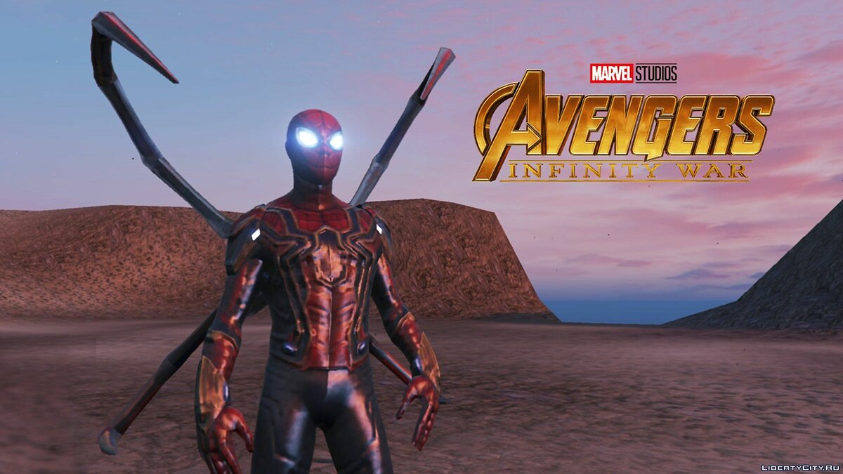 Скачать Iron Spider (Avengers Infinity War) [Emissive Add-On] для GTA 5